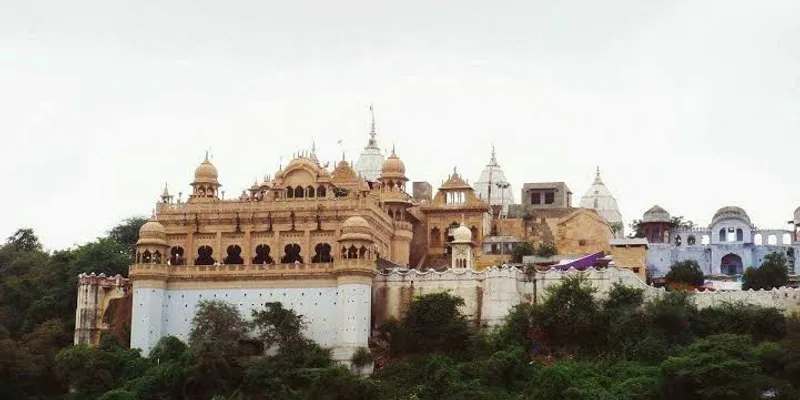 Shri Radha Rani temple at Barsana, visited on the Mathura, Vrindavan and Barsana yatra